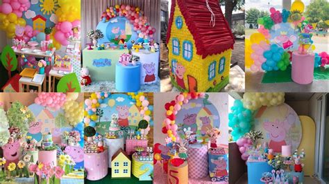 Decorative Peppa Pig Birthday Party Arrangements With Balloons Bouquets