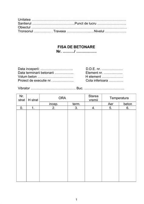 Pdf Fisa De Betonare Dokumen Tips