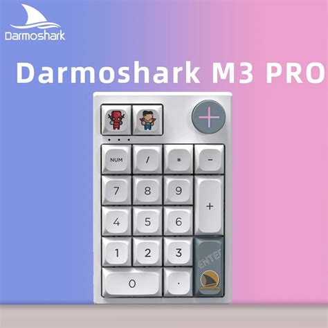 Darmoshark K3PRO RGB Bluetooth Wireless Numeric Mechanical Gaming Keyboard 19Key Hot Swap Huano