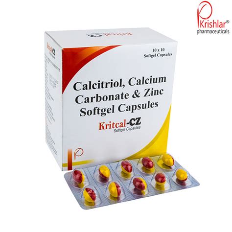 Calcitriol Calcium Carbonate Zinc Softgel Capsules