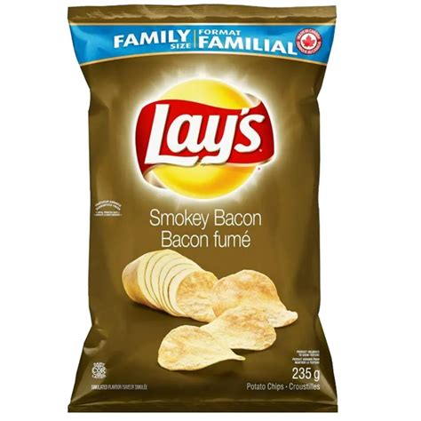 Lays Smokey Bacon Potato Chips - 235g - (Canada) – Exotic Club Co.