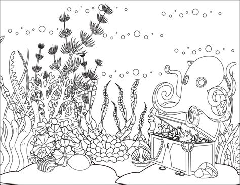 Ocean Coloring Pages Etsy