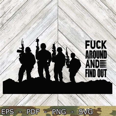 Fuck Around And Find Out SVG File Cricut Silhouette Glowforge Etsy