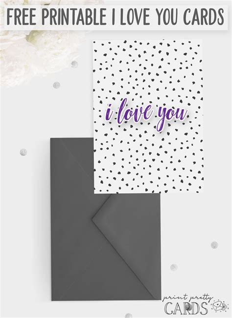 Free Printable I Love You Cards For Him - H0dgehe