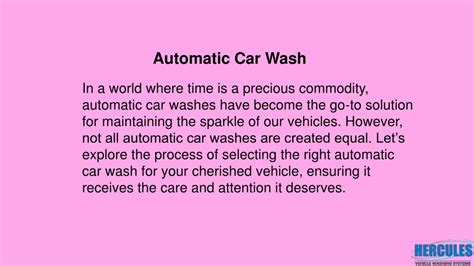 PPT - Understanding Automatic Car Wash Types PowerPoint Presentation ...