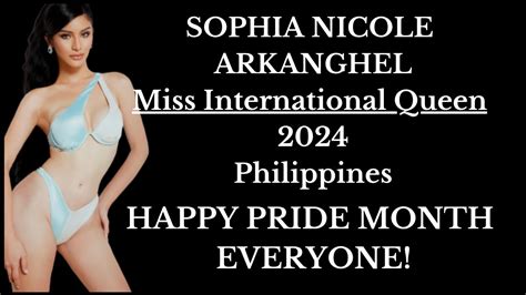 Sophia Nicole Arkanghel Miss International Queen Philippines Youtube