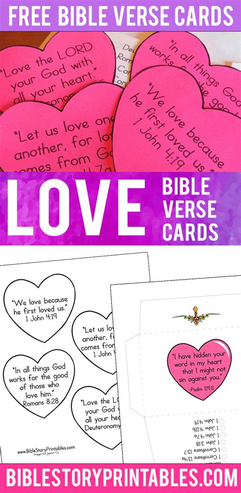 Valentine's Day Bible Verse Printables - Bible Story Printables