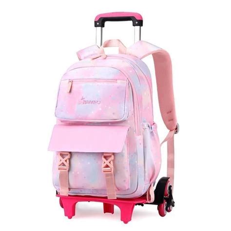 Huixin Cartable A Roulette Fille Sac Roulettes Enfant Primaire Cartable