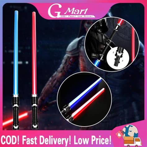 2pcs Laser Lightsaber Boy Gril Toys Darth Vaders Sword Cosplay Bow Toy