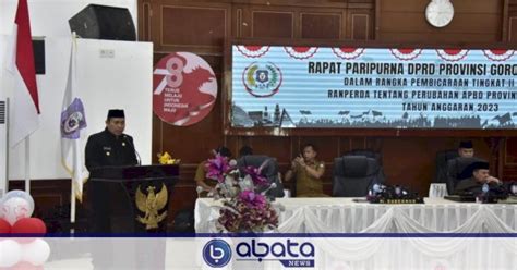 Dprd Gorontalo Tetapkan Anggaran Apbd Perubahan Tahun Menjadi Rp