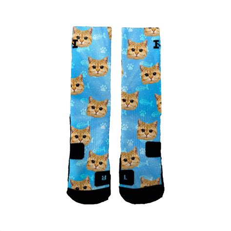 Customized Cat Socks Put Your Cute Cat On Custom Socks Cat Etsy