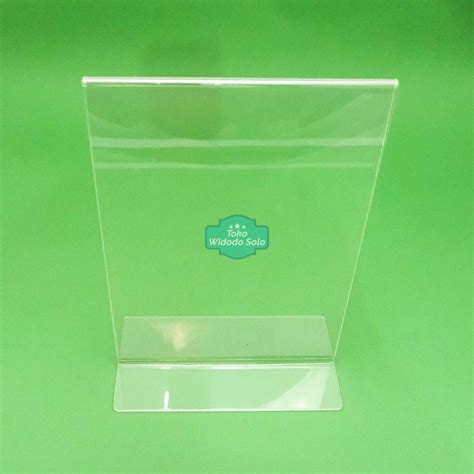 Jual Tempat Brosur Acrylic Stand A X Mm Akrilik Tent Card Tempat