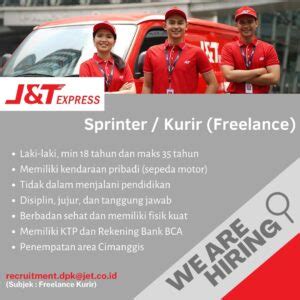 Lowongan Kerja Kurir Sprinter Freelance April Loker Subang Id