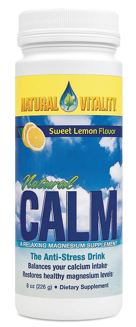 Natural Vitality Natural Calm - Lemon - 8oz - Human Nature LLC