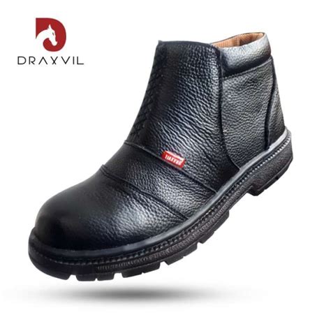 Promo Sepatu Safety King Draxvil 100 Kulit Sapi Asli Safety Shoes