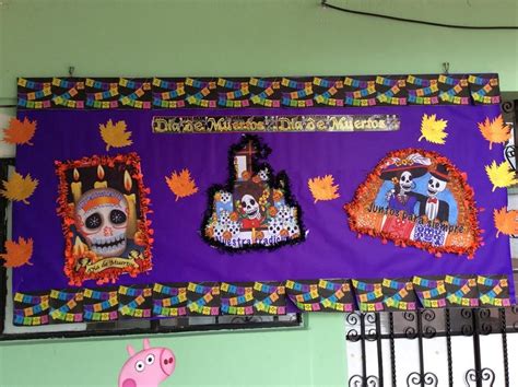 Mural del día de muertos Decoración de unas Dia de muertos