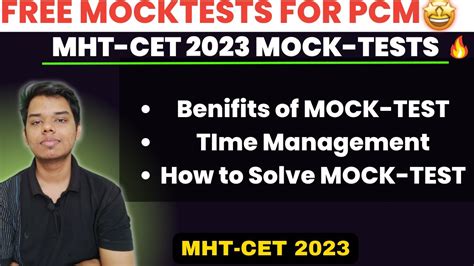 Free Mock Tests For MHT CET 2023 Score 95 Percentile PCM Mock