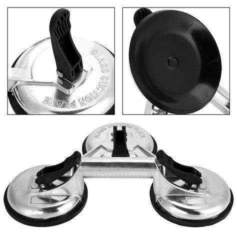 JY Aluminum Alloy 3 Plates Vacuum Suction Cup Glass Lifter Puller For