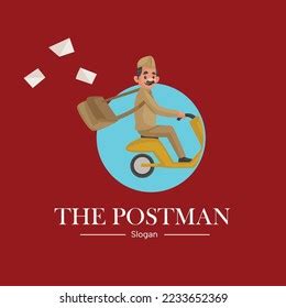 Postman Vector Mascot Logo Template Stock Vector (Royalty Free ...