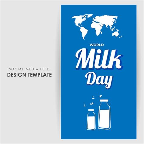 Premium Vector Vector Illustration Of World Milk Day 1 June Social