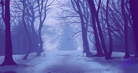 Winter Forest By Thepredator2q On Deviantart