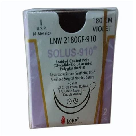 Violet And Undyed Lotus Sterilised Surgical Needled Suture For