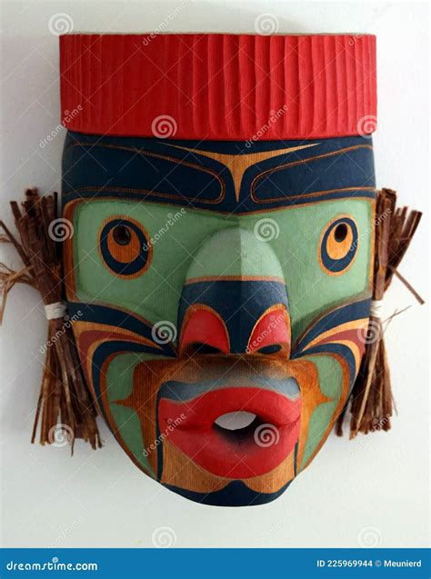 Native American Masks From The Pacific Northwest Coast Editorial Stock