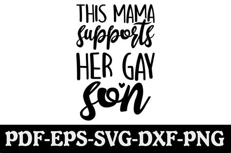 This Mama Supports Her Gay Son Svg Illustration Par Creativekhadiza Creative Fabrica