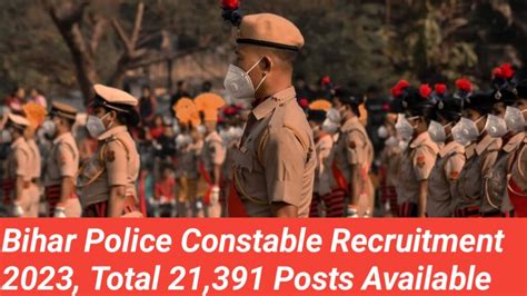 Bihar Police Constable Recruitment 2023 Online Application Begins