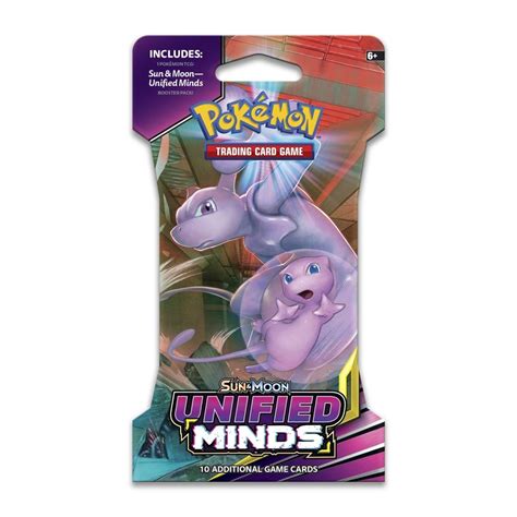 Pokémon Tcg Sun And Moon Unified Minds Sleeved Booster Pack 10 Cards Pokémon Center Official Site