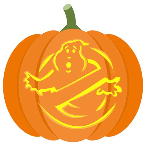 Ghostbusters Logo Pumpkin Stencil | Free Printable Papercraft Templates