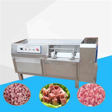 Commercial Mutton Beef Block Dicing Cutter Frozen Poultry Meat Cube