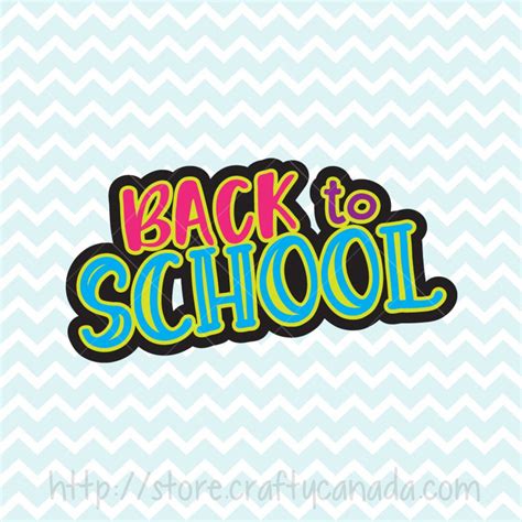 Back to School SVG and PNG, School SVG, Back to School Die Cut, Back to School Clipart, Cricut ...