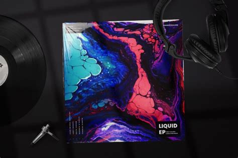 Liquid EP Album Cover Art - Photoshop PSD