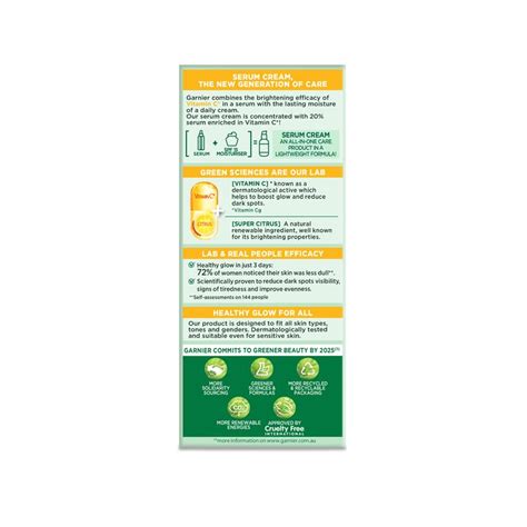 Buy Garnier Skin Active Vitamin C Serum Cream 50ml Online At Chemist