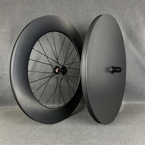 700C Carbon Fiber Disc Wheel rear carbon 88mm wheels TT/track Wheels ...