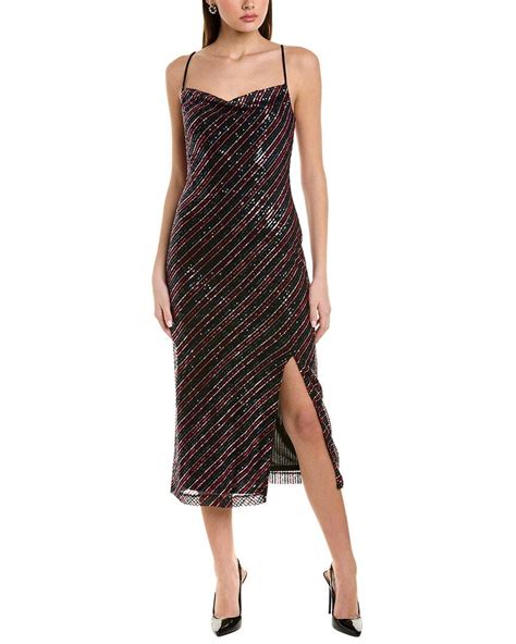 Laundry By Shelli Segal Sequin Slip Dress In Brown Lyst