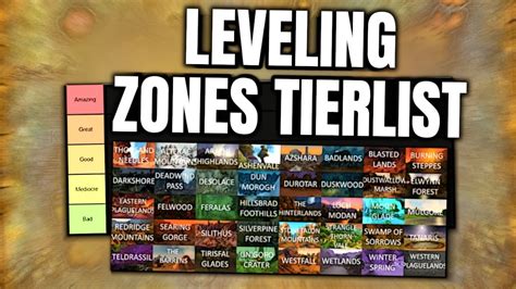 Tbc Classic Leveling Zones Tierlist From A World Record Speedrunner