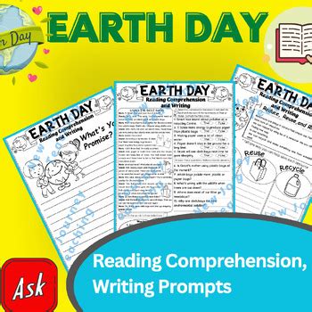 Earth Day Activities Reading Comprehension Passages And Earth Day Writing