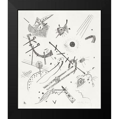 Kandinsky Wassily X Black Modern Framed Museum Art Print Titled