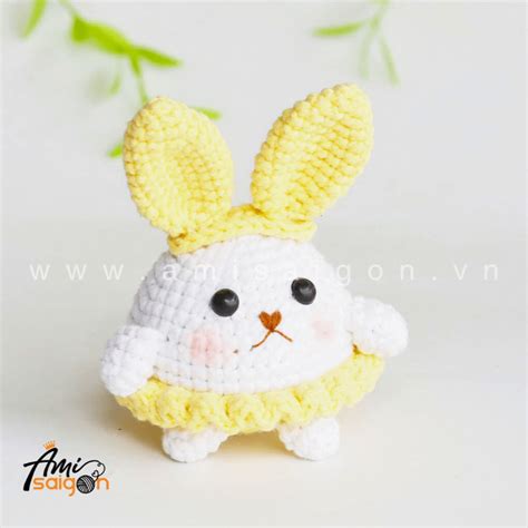 Free Amigurumi Rabbit With Dress Crochet Pattern Ami Saigon