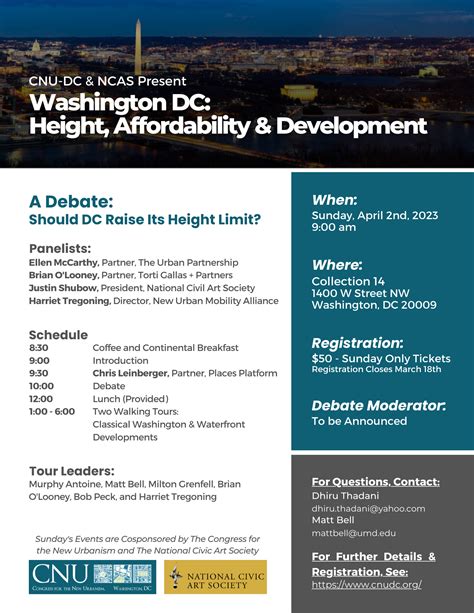 A Debate Co-sponsored by the National Civic Art Society and Congress