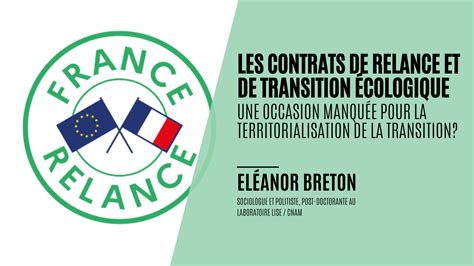 Les Contrats De Relance Et De Transition Cologique Une Occasion