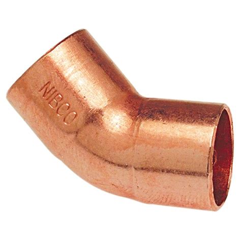 Nibco 3 8 In 45 Degree Copper Solder Elbow Fittings In The Copper Fittings Department At