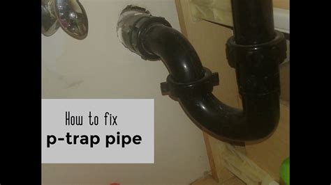 How To Replace Or Install A Leaking P Trap Pipe Under Your Sink Diy Video Diy Pipe Youtube