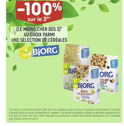 Promo Sélection De Céréales Bjorg chez Leader Price iCatalogue fr