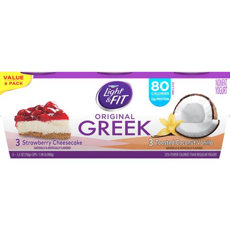 Dannon Light And Fit Strawberry Cheesecake Yogurt Nutrition Facts ...