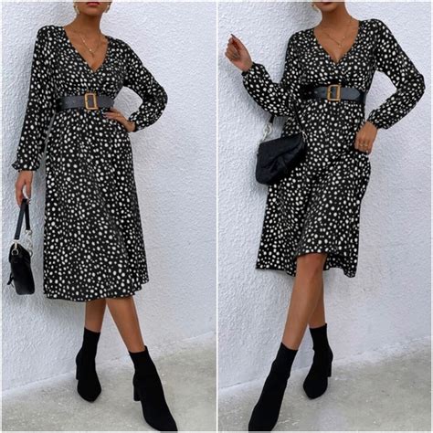 Bellanblue Dresses Boho Leopard Print Dot Midi Dress Poshmark