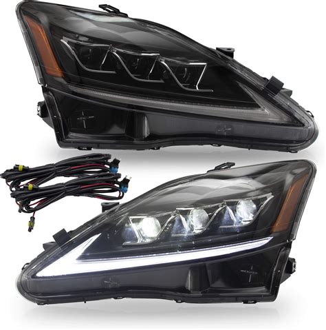 Amazon VLAND Led Headlights Compatible With Lexus IS250 IS250C