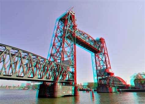 De Hefbrug Rotterdam 3D Anaglyph Stereo Red Cyan Flickr